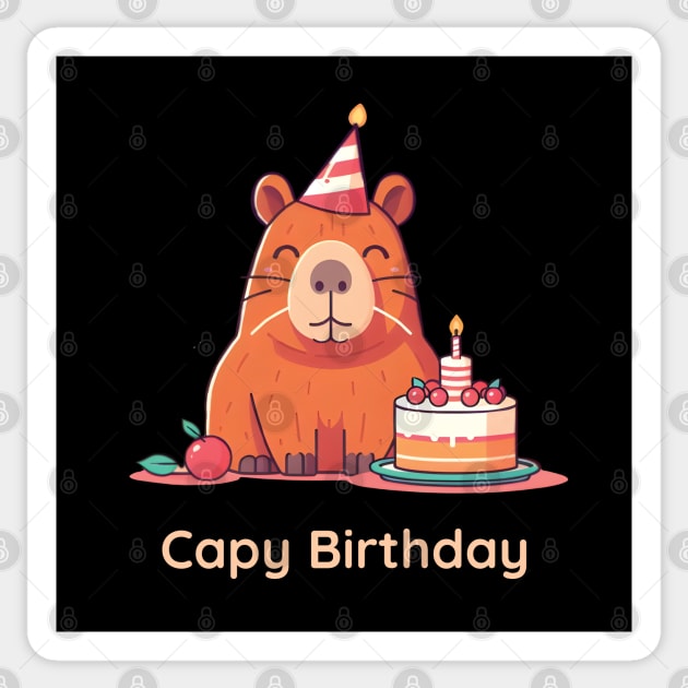 Capy Birthday Sticker by ThesePrints